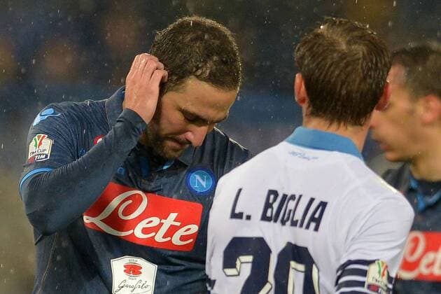Gonzalo Higuain Napoli. Football Calcio 2014 2015 Coppa Italia. Lazio Rom vs SSC Neapel Foto AntoniettaxBaldassarre Insidefoto AntoniettaxBaldassarre