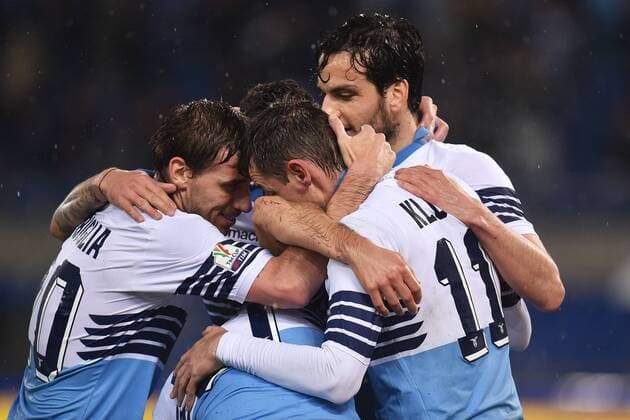Miroslav Klose Lazio 1-0 Goal celebration Calcio Coppa Italia Lazio Rom vs SSC Neapel Foto AndreaxStaccioli Insidefoto andreaxstaccioli