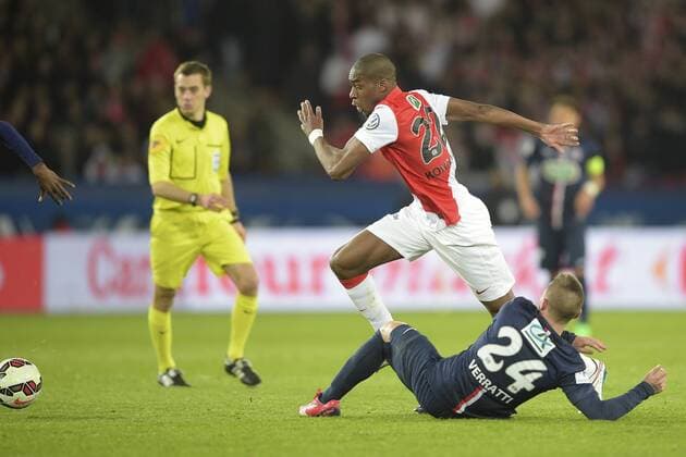Marco VERRATTI (PSG) vs Geoffrey KONDOGBIA (Monaco) FOOTBALL : PSG vs AS Monaco - Quart de Finale - Coupe de Fance - 04 03 2015 JBAutissier Panoramic 