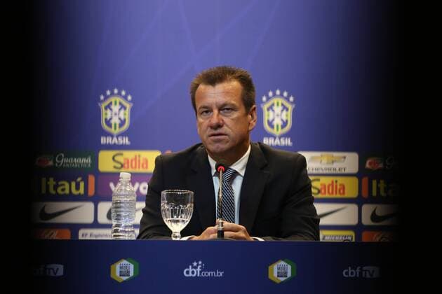 Rio de Janeiro RJ - Brazilian team coach Carlos Dunga calls the player for the next two friendly matches of Brazil, March 5 in the auditorium of the headquarters of the CBF, in Barra da Tijuca in Rio de Janeiro.  MarlonxFalcao