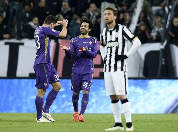 Coppa Italia 2015 - Juventus Turin - AC Florenz (ACF Fiorentina) (ACF Fiorentina (AC Florenz (ACF Fiorentina) ) ) - Jubel Mohamed Salah und Mario Gomez 