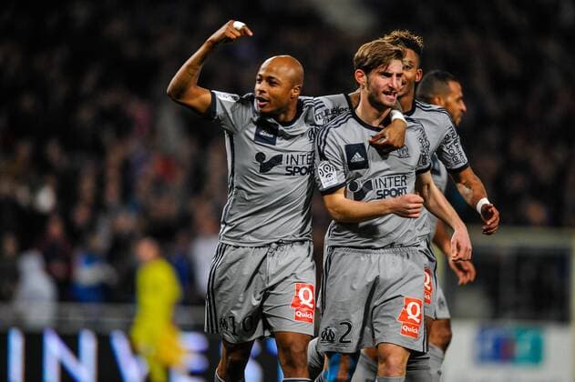 Joie 2eme but Baptiste Aloe (om) FOOTBALL : FC Toulouse vs Olympique Marseille - Ligue 1 2014 2015 - 06 03 2015 ThierryBreton Panoramic 