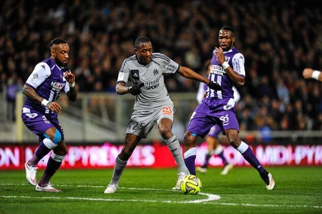 Gilbert Imbula (om) FOOTBALL : FC Toulouse vs Olympique Marseille - Ligue 1 2014 2015 - 06 03 2015 ThierryBreton Panoramic 