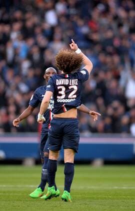 Aktuell Fußball, Frankreich, Ligue 1, Paris St. Germain - RC Lens BUT David Luiz psg FOOTBALL Paris SG vs Lens - Ligue 1 - 07 03 2015 AnthonyBIBARD FEP Panoramic 