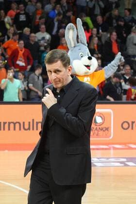 Head Coach Muli Katzurin ( Eisbaeren Bremerhaven ) nach der Niederlage ratiopharm ulm vs. Eisbaeren Bremerhaven, Beko Basketball Bundesliga, 07.03.2015 , EP_HLR