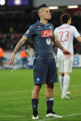 March 8, 2015 - Naples, Italy - Marek Hamsik of SSC Napoli celebrates after scoring during the italian Serie A football match between SSC Napoli and Inter Mailand at San Paolo Stadium on 8 March, 2015 in Naples,Italy. SSC Napoli and Inter Mailand - Serie A  - ZUMAn230