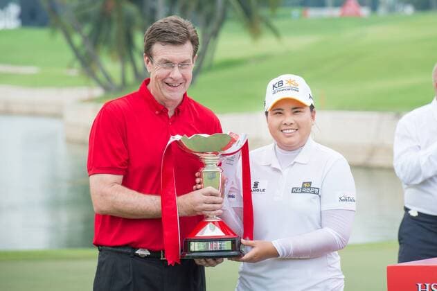 Inbee Park (KOR) wins the HSBC Women s Champions 2015 at Sentosa Golf Club in Singapore on March 8th, 2015. The 26 year old world number 2 shot 70 on the final day to finish 2 strokes ahead of the field with a 15 under par 273, She took home $210,000 in prize money and the tournament trophy. NoxThirdxPartyxSales  (ldta_hsbc084)