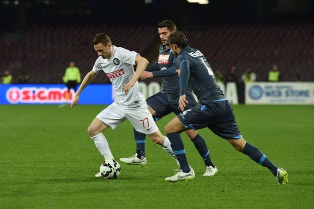 IPP20150308 Football - soccer: Serie A, SSC Neapel - Inter Mailand, Brozovic Marcelo xHOCHxZWEIx xItalyxPhotoxPressx 