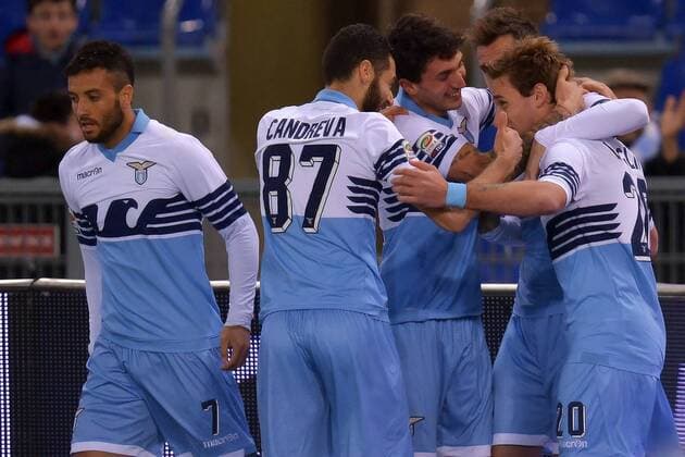 Lucas Biglia Lazio Goal Celebration 1-0 Roma 09-03-2015 Stadio Olimpico Football Calcio Serie A Lazio Rom vs AC Florenz (ACF Fiorentina) andreaxstaccioli