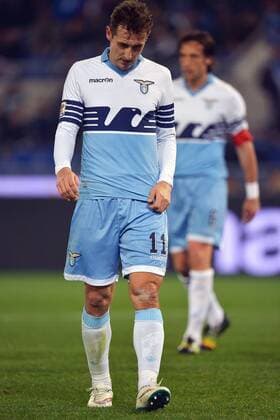 Miroslav Klose, Stefano Mauri Lazio Roma 09-03-2015 Stadio Olimpico Football Calcio Serie A Lazio Rom vs AC Florenz (ACF Fiorentina) andreaxstaccioli
