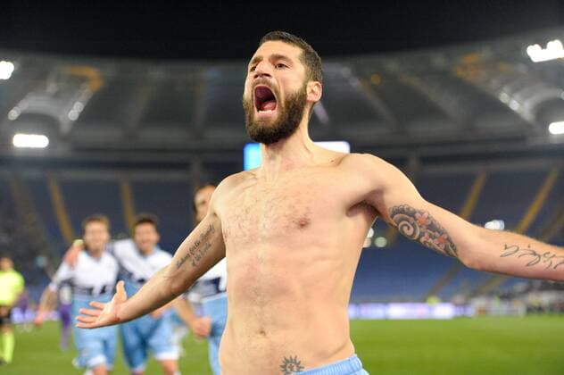 Serie A, Lazio Rom - AC Florenz (ACF Fiorentina) Candreva Antonio, Torjubel xHOCHxZWEIx xItalyxPhotoxPressx 