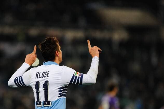 Serie A, Lazio Rom - AC Florenz (ACF Fiorentina) Torjubel Klose miroslav xHOCHxZWEIx xItalyxPhotoxPressx 