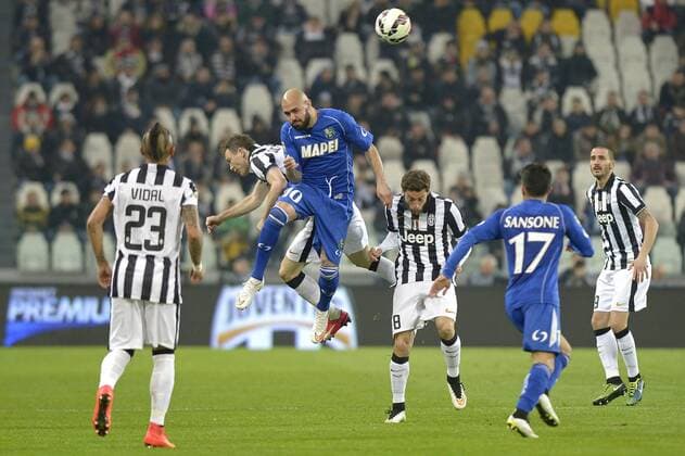 Simone Zaza Sassuolo, Stephan Lichtsteiner e Claudio Marchisio Juventus, Serie A, Juventus Turin - US Sassuolo Calcio filippoxalfero