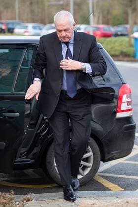 March 12, 2015 - Warrington, Cheshire, UK - Warrington , UK . Former Chief Superintendent DAVID DUCKENFIELD arrives at the Hillsborough Inquest this morning (Thursday 12th March 2015) Hillsborough Inquest  - ZUMAl94_