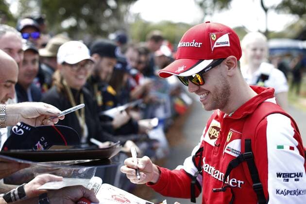Motorsports: FIA Formula One World Championship WM Weltmeisterschaft 2015, Grand Prix of Australia, 5 Sebastian Vettel (GER, Scuderia Ferrari), xHOCHxZWEIx