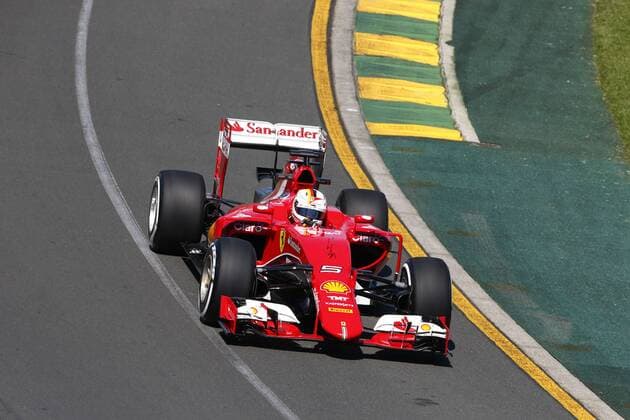 Motorsports: FIA Formula One World Championship WM Weltmeisterschaft 2015, Grand Prix of Australia, 5 Sebastian Vettel (GER, Scuderia Ferrari), xHOCHxZWEIx