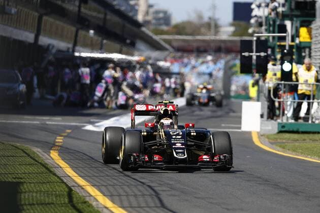 Motorsports: FIA Formula One World Championship WM Weltmeisterschaft 2015, Grand Prix of Australia, 13 Pastor Maldonado (VEN, Lotus F1 Team), xHOCHxZWEIx