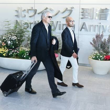 Vahid Halilhodzic (JPN), MARCH 13, 2015 - Football Soccer : Japan s new signing head coach Vahid Halilhodzic arrives at Narita Airport in Chiba, Japan. Noxthirdxpartyxsales  (ipha009581)
