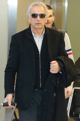 Vahid Halilhodzic (JPN), MARCH 13, 2015 - Football Soccer : Japan s new signing head coach Vahid Halilhodzic arrives at Narita Airport in Chiba, Japan. Noxthirdxpartyxsales  (ipha009592)