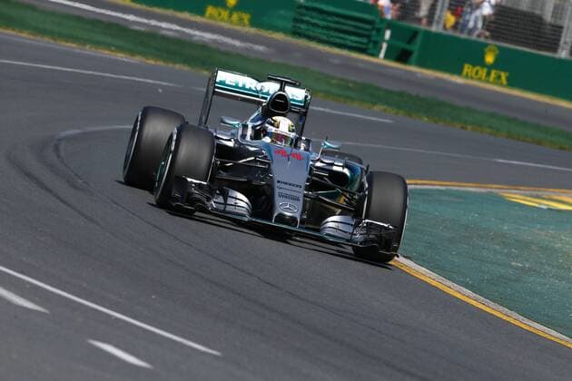 Motorsports: FIA Formula One World Championship WM Weltmeisterschaft 2015, Grand Prix of Australia, 44 Lewis Hamilton (GBR, Mercedes AMG Petronas Formula One Team), Rolex, xHOCHxZWEIx