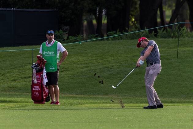 3 13 2015 - Palm Harbor FL, USA - Ricky Barnes with a fairway shot on the 14th hole at the Innisbrook Resort (Copperhead) in Palm Harbor FL. DelMecum Cal Media PGA Golf Herren Golf 2015: Valspar Championship Round 2 MARCH 13 - ZUMAc04_