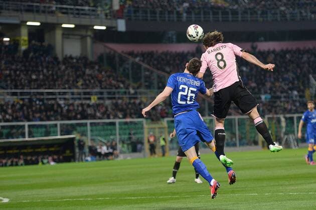 IPP20150314 Football - soccer: Serie A, US Palermo - Juventus Turin, Stephan Lichtsteiner, edgar barreto xHOCHxZWEIx xItalyxPhotoxPressx 