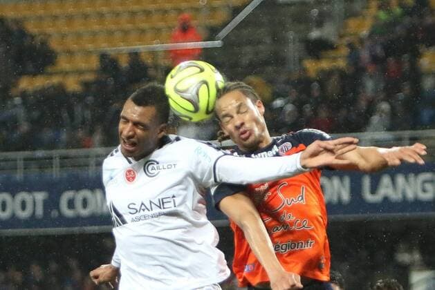 Choc Montpellier - Reims FOOTBALL : Montpellier vs Reims - Ligue 1 - 14 03 2015 RichardGosselin Panoramic 