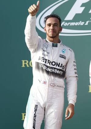 Motorsports: FIA Formula One World Championship WM Weltmeisterschaft 2015, Grand Prix of Australia, 44 Lewis Hamilton (GBR, Mercedes AMG Petronas Formula One Team), xHOCHxZWEIx