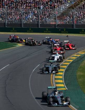 Start, formula 1 GP, Australien in Melbourne, 15.03.2015 Photo:mspb Lucas Wroe Start; formula 1 GP, Australien