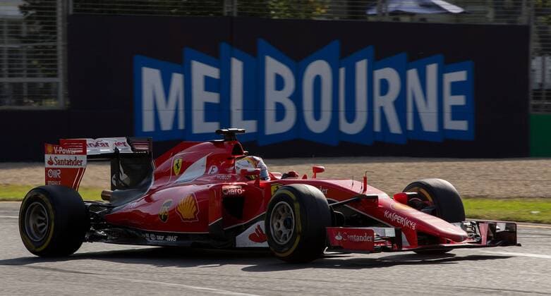 Sebastian Vettel, Scuderia Ferrari, formula 1 GP, Australien in Melbourne, 15.03.2015 Photo:mspb Lucas Wroe Sebastian Vettel, formula 1 GP, Australien