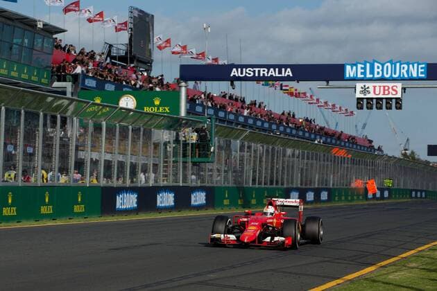 Sebastian Vettel, Scuderia Ferrari, formula 1 GP, Australien in Melbourne, 15.03.2015 Photo:mspb Lucas Wroe Sebastian Vettel, formula 1 GP, Australien