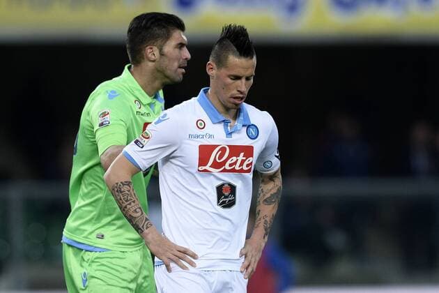 Db Verona 15 03 2015 - campionato di calcio serie A Hellas Verona vs SSC Neapel - Enttäuschung Marek Hamsik 