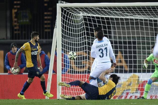 Db Verona 15 03 2015 - campionato di calcio serie A Hellas Verona vs SSC Neapel - Tor durch Luca Toni 