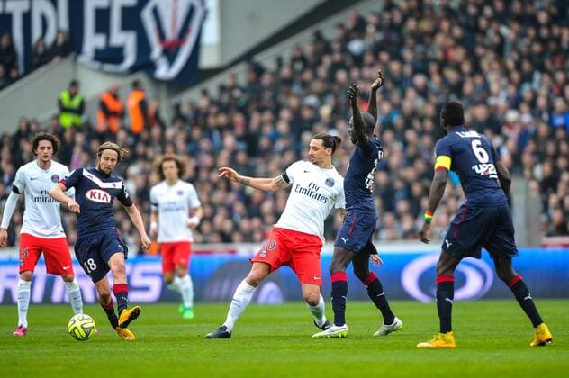 Zlatan Ibrahimovic (psg) FOOTBALL : Bordeaux vs PSG - 29eme journee de L1 - 15 03 2015 ThierryBreton Panoramic 
