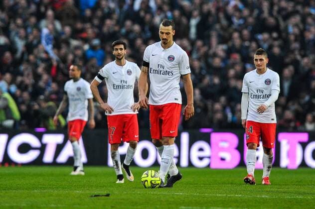 Deception PSG FOOTBALL : Bordeaux vs PSG - 29eme journee de L1 - 15 03 2015 ThierryBreton Panoramic 