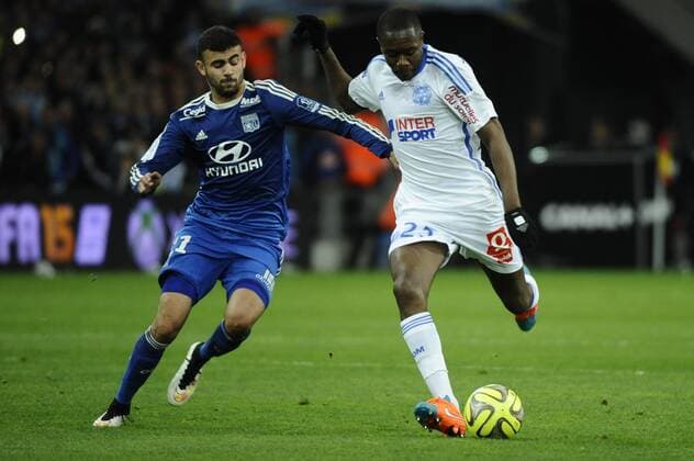 Ghezzal (OL) - Imbula (OM) FOOTBALL : Marseille vs Lyon - Ligue 1 - 15 02 2015 FranckPennant Panoramic 