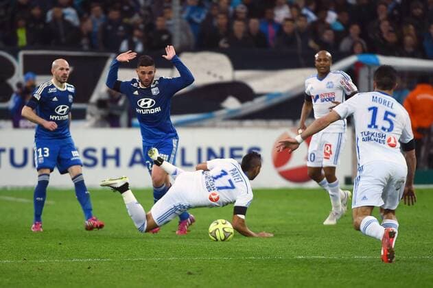 JORDAN FERRI (lyo) FOOTBALL : Marseille vs Lyon - Ligue 1 - 15 03 2015 FEP Panoramic 
