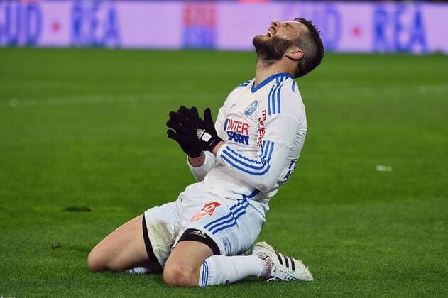ANDRE-PIERRE GIGNAC (om) - DECEPTION FOOTBALL : Olympique Marseille vs Olympique Lyon - Ligue 1 - 15 03 2015 FEP 