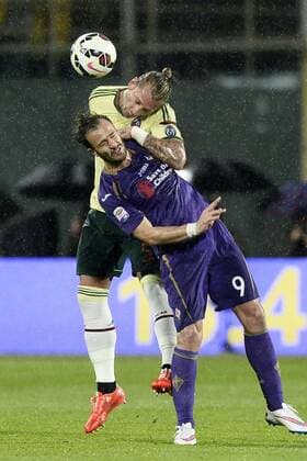 Serie A AC Florenz (ACF Fiorentina) ACF Fiorentina vs AC Milan foto DanielexBuffa Image Pictured: Philippe Mexes-Alberto Gilardino 