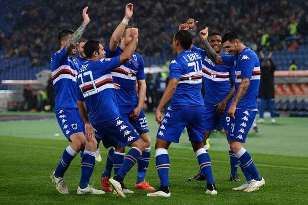 As Roma 16 03 2015 - campionato di calcio serie A AS Rom vs Sampdoria Genua: Torjubel Luis Muriel 
