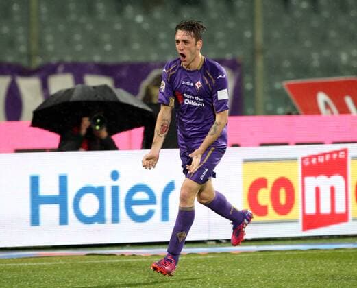 16.03.2015. Artemio Franchi stadium, Firenze, Italy. Serie A football. Fiorentina versus AC Milan. Gonzalo celebrates after scoring his goal xPaoloxNuccix  ActionPlus11605515