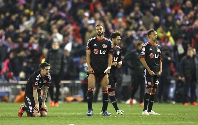 Foto: Bayer 04 verliert nach Elfmeterschiessen Fussball - Championsleague am Di. 17.03.2015 Achtelfinale, Atletico Madrid - Bayer 04 Leverkusen