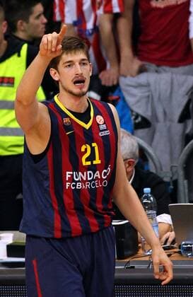 19.03.2015 Belgrad - KK Crvena Zvezda( (Red Star Roter Stern) ) vs. FC Barcelona Barca - Euroleague Top 16 men s basketball Tibor Pleiss FC Barcelona - 
