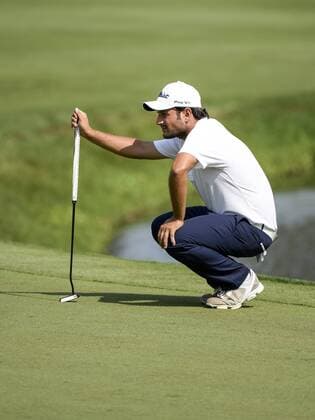 March 19, 2015 - Orlando, FL, U.S: Alexander Levy of France lines up his putt on 8 green during first round golf action of the Arnold Palmer Invitational presented by Mastercard held at Arnold Palmer s Bay Hill Club & Lodge in Orlando, FL PGA Golf Herren 2015: Arnold Palmer Invitational MAR 19 - ZUMAcg2_