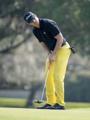 March 20, 2015 - Orlando, FL, U.S: Morgan Hoffmann eyes his par putt on the 15th green, Morgan would miss a and bogey the 15th during second round golf action of the Arnold Palmer Invitational presented by Mastercard held at Arnold Palmer s Bay Hill Club & Lodge in Orlando, FL PGA Golf Herren 2015: Arnold Palmer Invitational MAR 20 - ZUMAcg2_