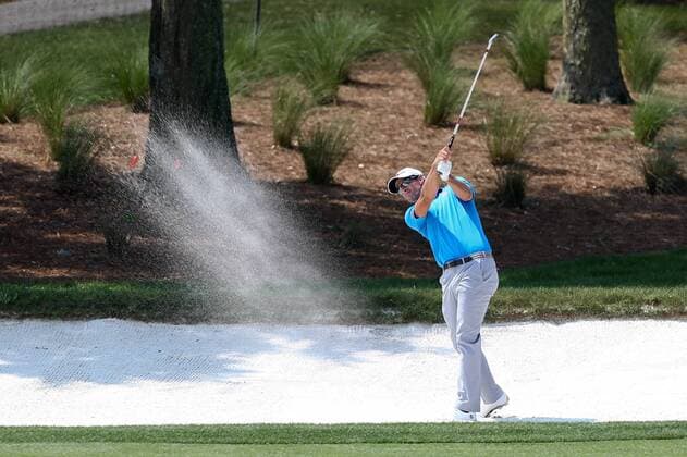 March 20, 2015 - Orlando, Florida, United States - Adam Scott hits out of a bunker on the 3rd hole during the second round of the Arnold Palmer Invitational presented by MasterCard at Bay Hill Club & Lodge. PGA Golf Herren 2015 - Arnold Palmer Invitational Presented by MasterCard - Second Round - ZUMAw109