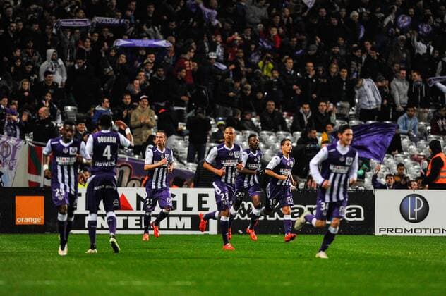 But et joie Wissam Ben Yedder (tfc) FOOTBALL : Toulouse vs Bordeaux - 30eme journee de L1 - 21 03 2015 ThierryBreton Panoramic 