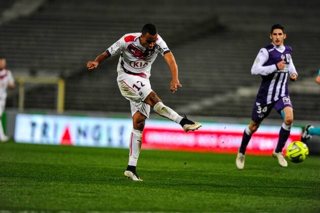 Isaac Thelin (gir) FOOTBALL : Toulouse vs Bordeaux - 30eme journee de L1 - 21 03 2015 ThierryBreton Panoramic 