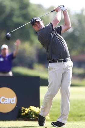 March 21, 2015 - Orlando, Florida, United States - Jason Kokrak tees off the 18th hole during the third round of the Arnold Palmer Invitational presented by MasterCard at Bay Hill Club & Lodge. PGA Golf Herren 2015 - Arnold Palmer Invitational Presented by MasterCard - Third Round - ZUMAw109