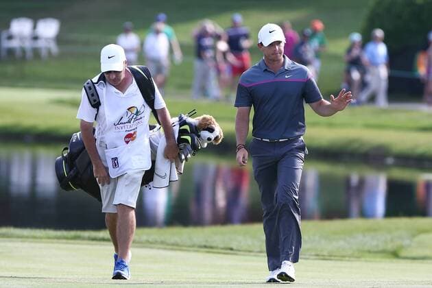 March 21, 2015 - Orlando, Florida, United States - Rory McIlroy (R) and his caddie J.P. Fitzgerald approach the 17th green during the third round of the Arnold Palmer Invitational presented by MasterCard at Bay Hill Club & Lodge. PGA Golf Herren 2015 - Arnold Palmer Invitational Presented by MasterCard - Third Round - ZUMAw109